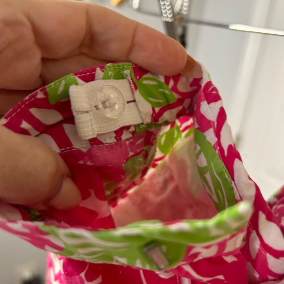 LILLY PULITZER Jubilee Cameron Poplin Zinnia Pants Girls 5 Pink Green White - Picture 4 of 4